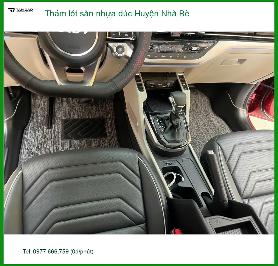 Nơi May Thảm Lót Sàn Ô Tô lót sàn nhựa đúc Tại Huyện Nhà Bè - Giá Tốt TPHCM