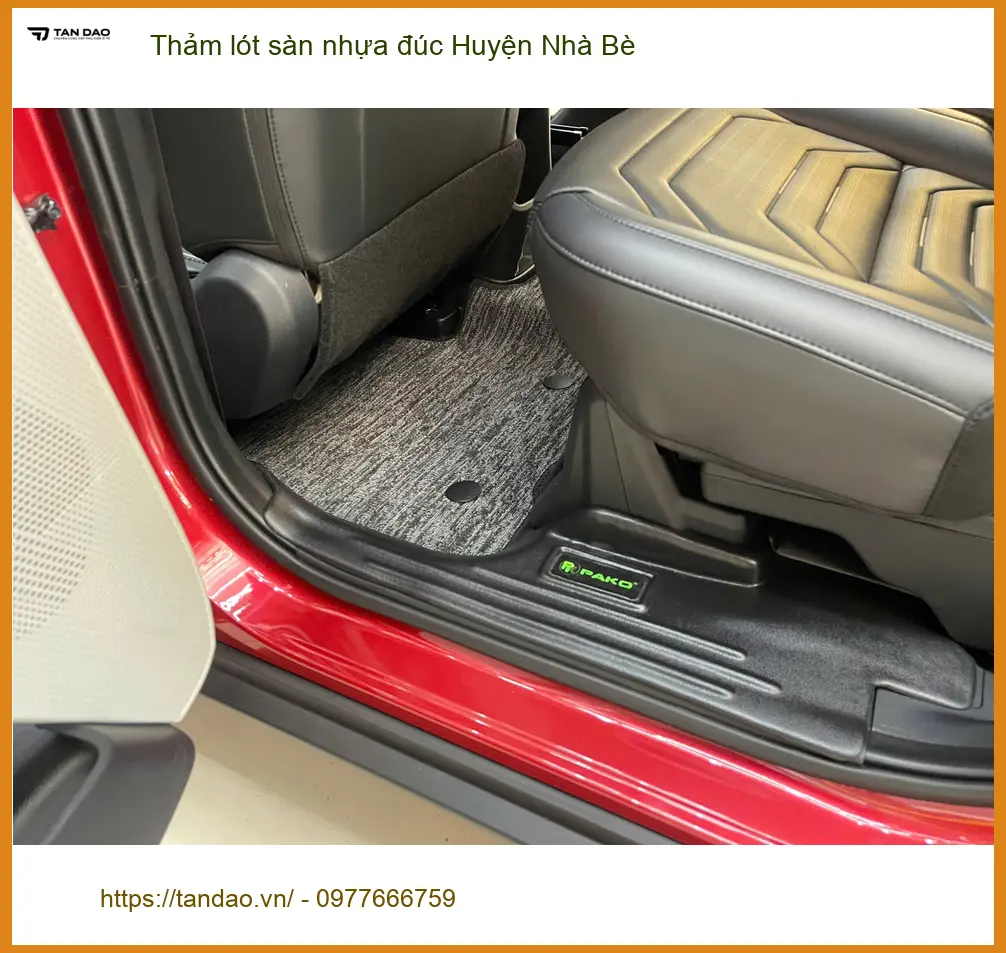 Nơi May Thảm Lót Sàn Ô Tô lót sàn nhựa đúc Tại Huyện Nhà Bè - Giá Tốt TPHCM ảnh thực tế 3