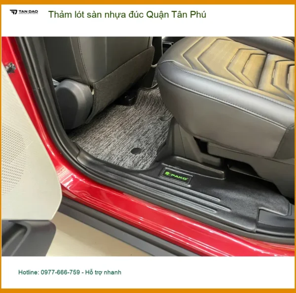 Địa Chỉ Lắp Thảm Lót Sàn Ô Tô lót sàn nhựa đúc Quận Tân Phú - Giá Tốt TPHCM
