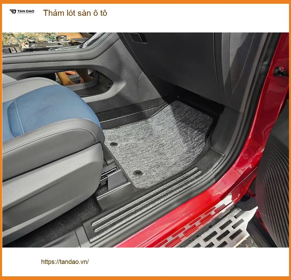 Chị Minh Thư thay thảm lót sàn ô tô Hyundai Santa Fe tại Thủ Đức cho xe mới ảnh thực tế 5
