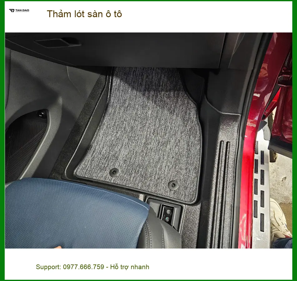Bác Cường thay thảm lót sàn ô tô cho Hyundai Santa Fe tại Quận 7 ảnh thực tế 4