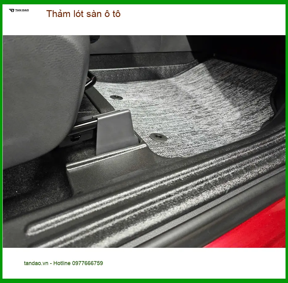 Bác Cường thay thảm lót sàn ô tô cho Hyundai Santa Fe tại Quận 7 ảnh thực tế 5