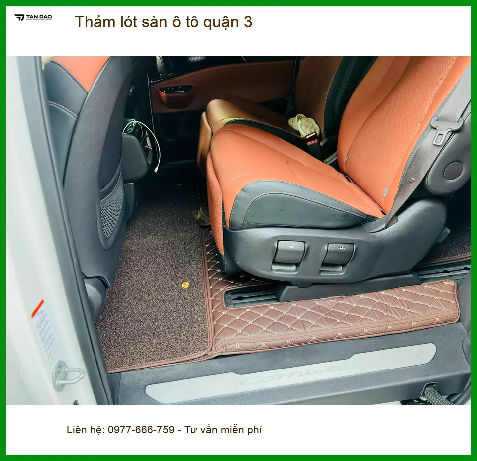 Cửa Hàng May Thảm Lót Sàn Ô Tô Tại Quận 3 - Thi Công Chuyên Nghiệp ảnh thực tế 2