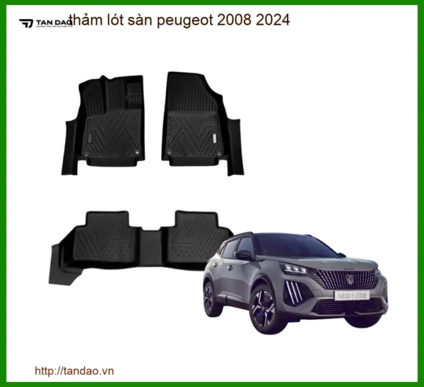 Thảm Lót Sàn Peugeot 2008 2024 - Địa Chỉ Lắp Đặt Uy Tín TPHCM