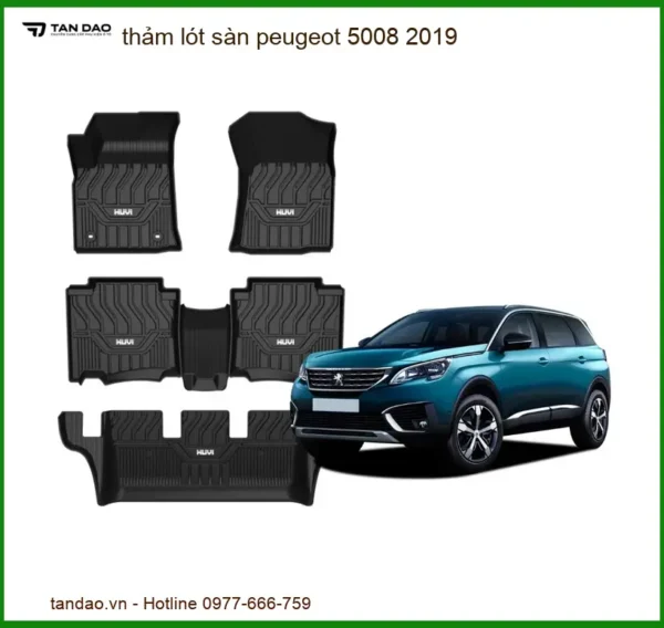 Thảm Lót Sàn Peugeot 5008 2019 - Địa Chỉ Lắp Đặt Uy Tín TPHCM