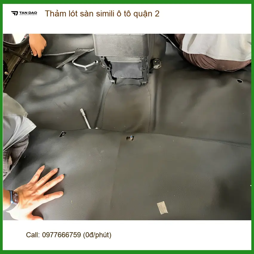 Trung Tâm May Thảm Lót Sàn Ô Tô lót sàn simili ô tô quận 2 - Lắp Đặt Uy Tín TPHCM ảnh thực tế 2