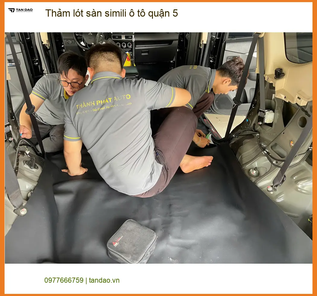 Địa Chỉ May Thảm Lót Sàn Ô Tô lót sàn simili ô tô quận 5 - Giá Tốt TPHCM ảnh thực tế 3