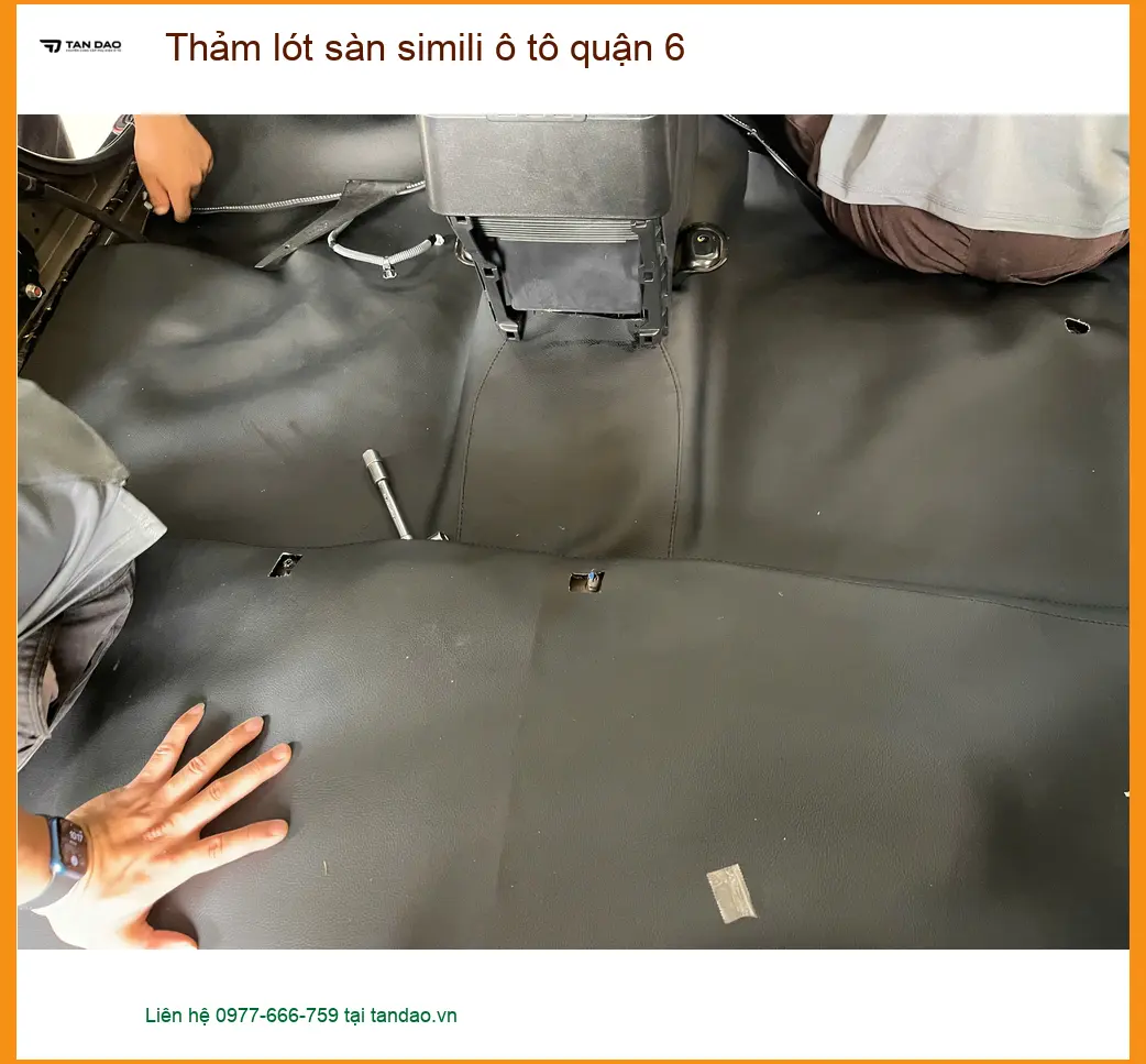 Nơi Lắp Thảm Lót Sàn Ô Tô lót sàn simili ô tô quận 6 - Giá Tốt TPHCM ảnh thực tế 3