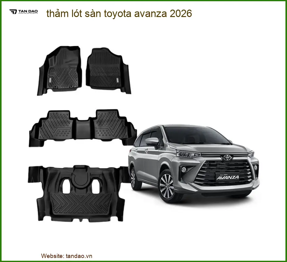 Thảm Lót Sàn Ô Tô Toyota Avanza 2026 - Địa Chỉ Lắp Đặt Uy Tín Giá Tốt TPHCM