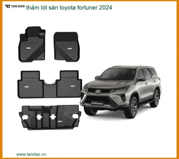 Thảm Lót Sàn Toyota Fortuner 2024 - Địa Chỉ Lắp Đặt Chính Hãng TPHCM