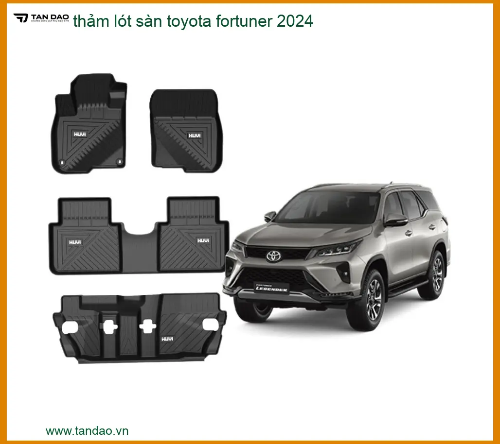Thảm Lót Sàn Toyota Fortuner 2024 - Địa Chỉ Lắp Đặt Chính Hãng TPHCM