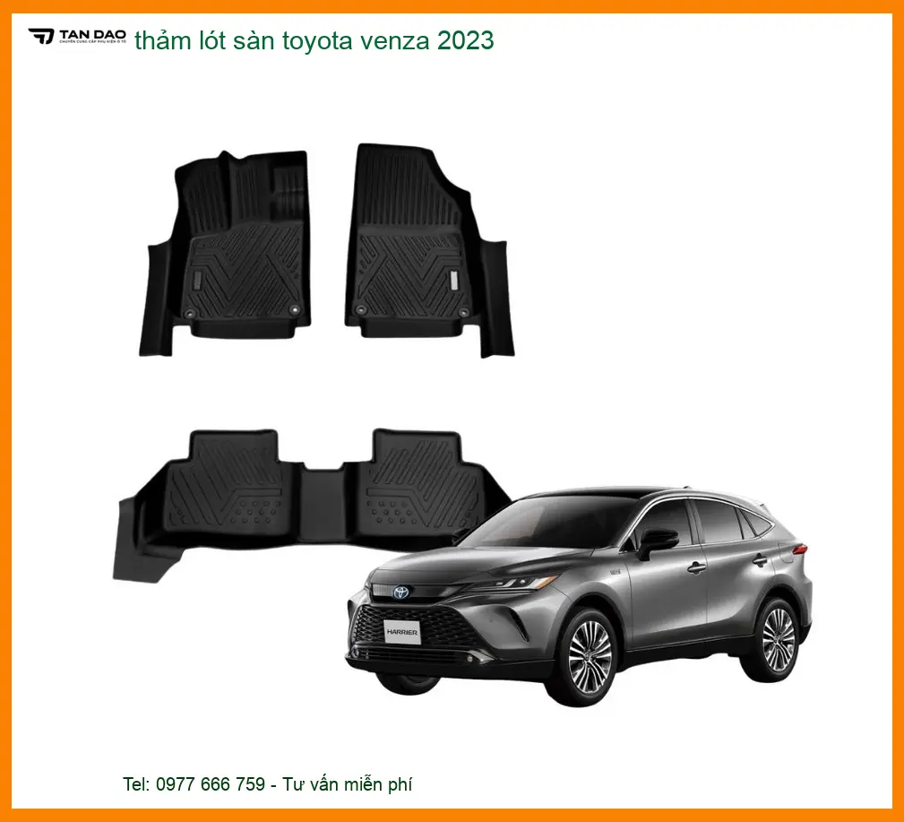 Thảm Lót Sàn Toyota Venza 2023 - Trung Tâm Lắp Đặt Uy Tín Chất Lượng TPHCM