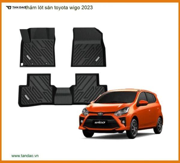 Thảm Lót Sàn Toyota Wigo 2023 - Địa Chỉ Lắp Đặt Chính Hãng Giá Tốt TPHCM