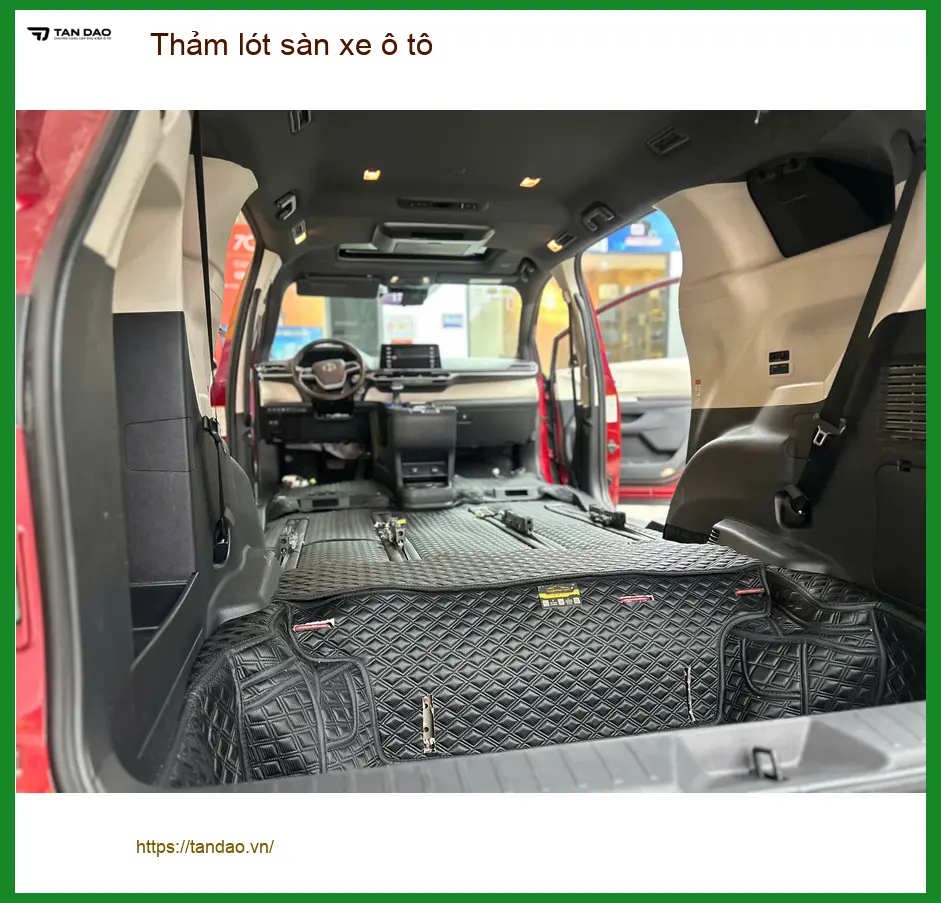 Anh Minh thay thảm lót sàn xe Hyundai Santa Fe tại Hóc Môn để nội thất luôn mới ảnh thực tế 2