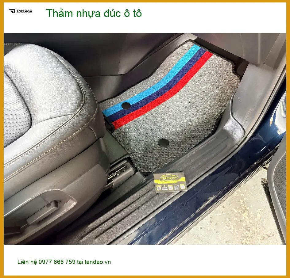 Anh Khải lắp thảm nhựa đúc ô tô cho Honda CRV tại Quận Gò Vấp ảnh thực tế 2