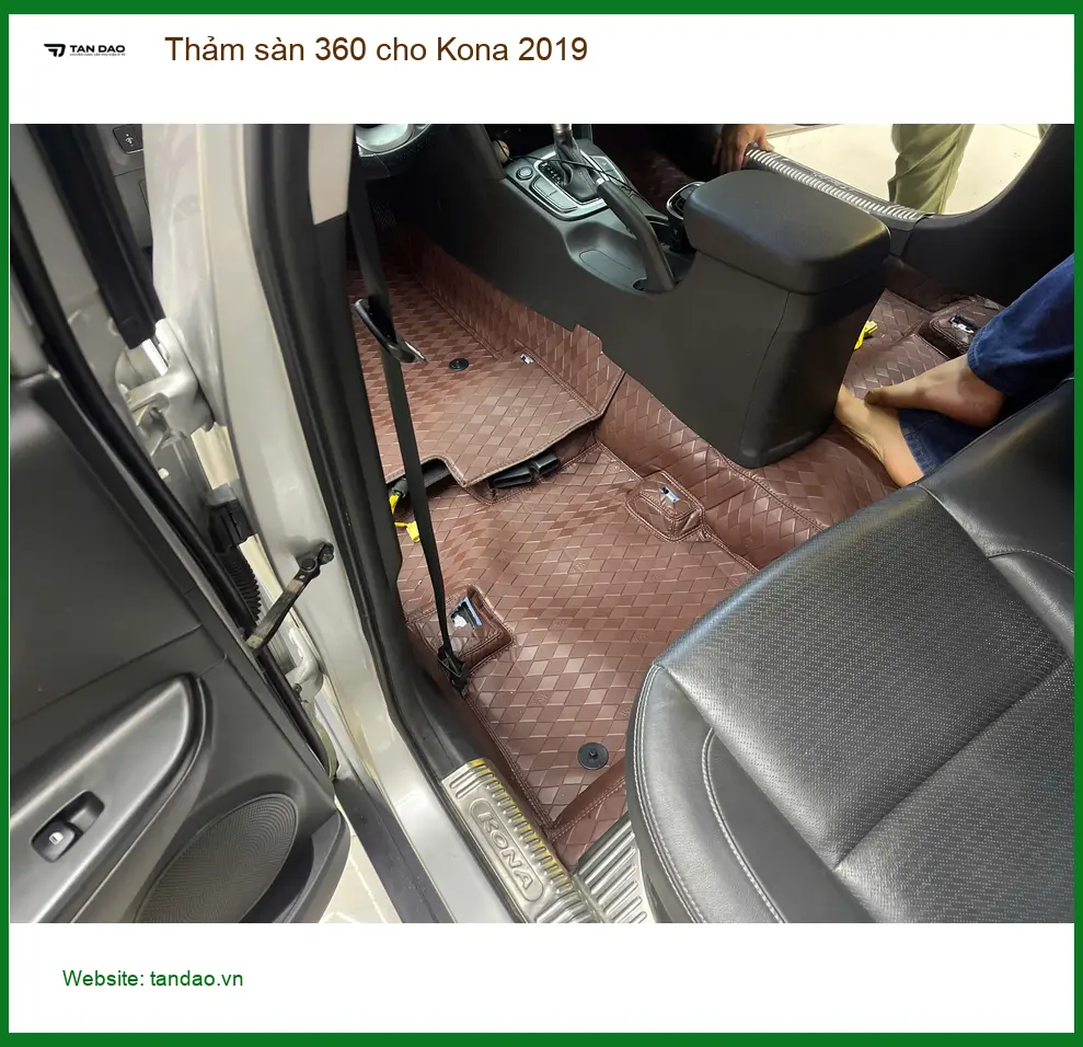 Anh Tùng lắp thảm sàn 360 cho Kona 2019 tại Quận Phú Nhuận để dễ dàng vệ sinh ảnh thực tế 4