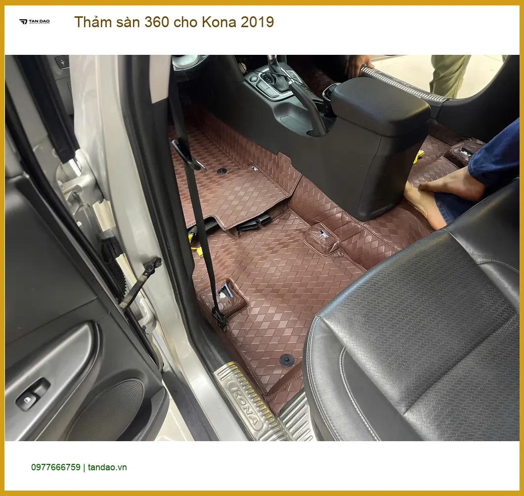 Chị Phương thay thảm sàn 360 cho Kona 2019 ở Bình Chánh chính hãng ảnh thực tế 2