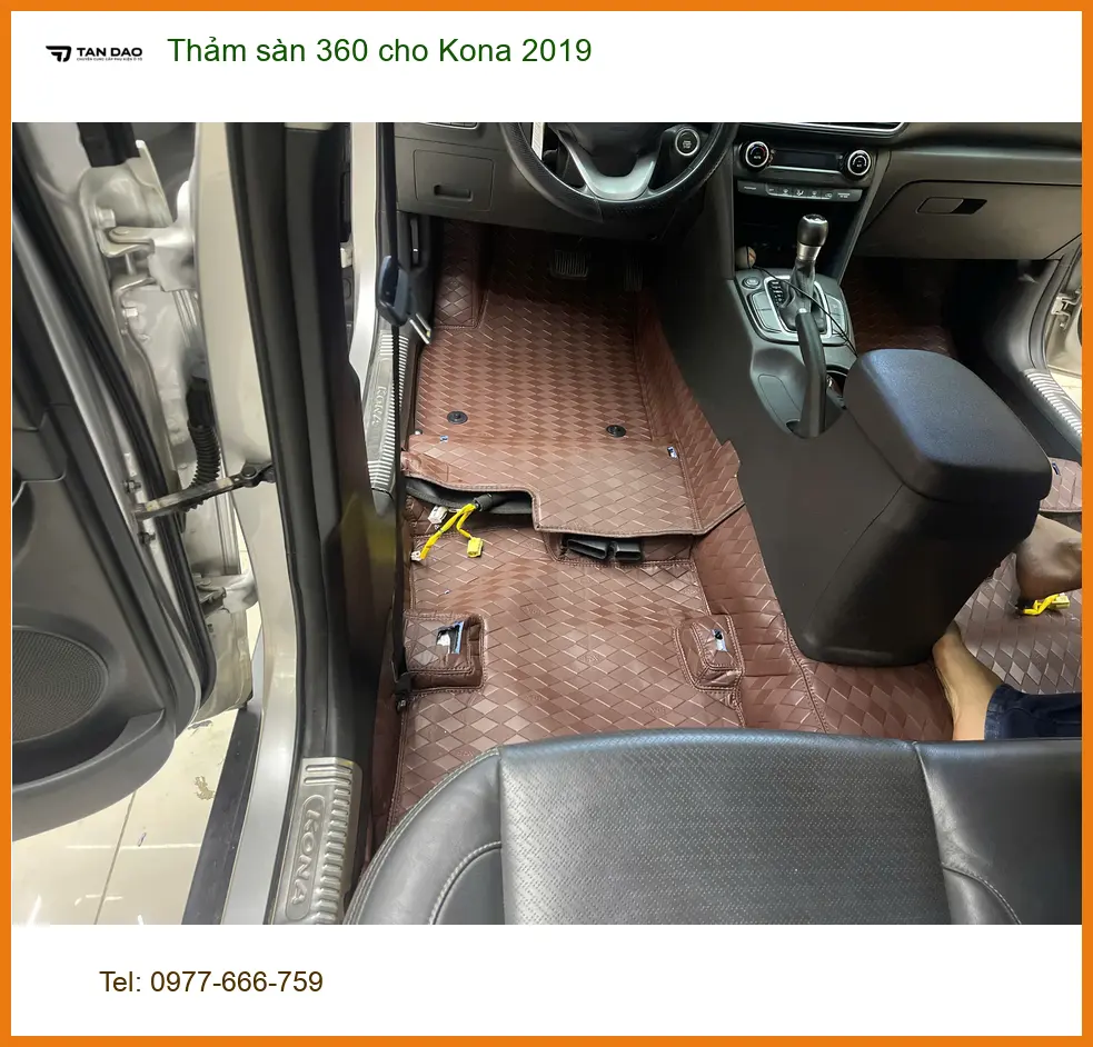 Chị Diệp lắp Thảm sàn 360 cho Kona 2019 Quận Huyện Cần Giờ để nội thất luôn sạch đẹp ảnh thực tế 2