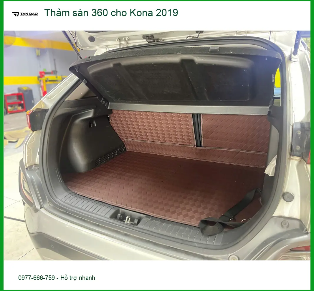 Chị Diệp lắp Thảm sàn 360 cho Kona 2019 Quận Huyện Cần Giờ để nội thất luôn sạch đẹp ảnh thực tế 5