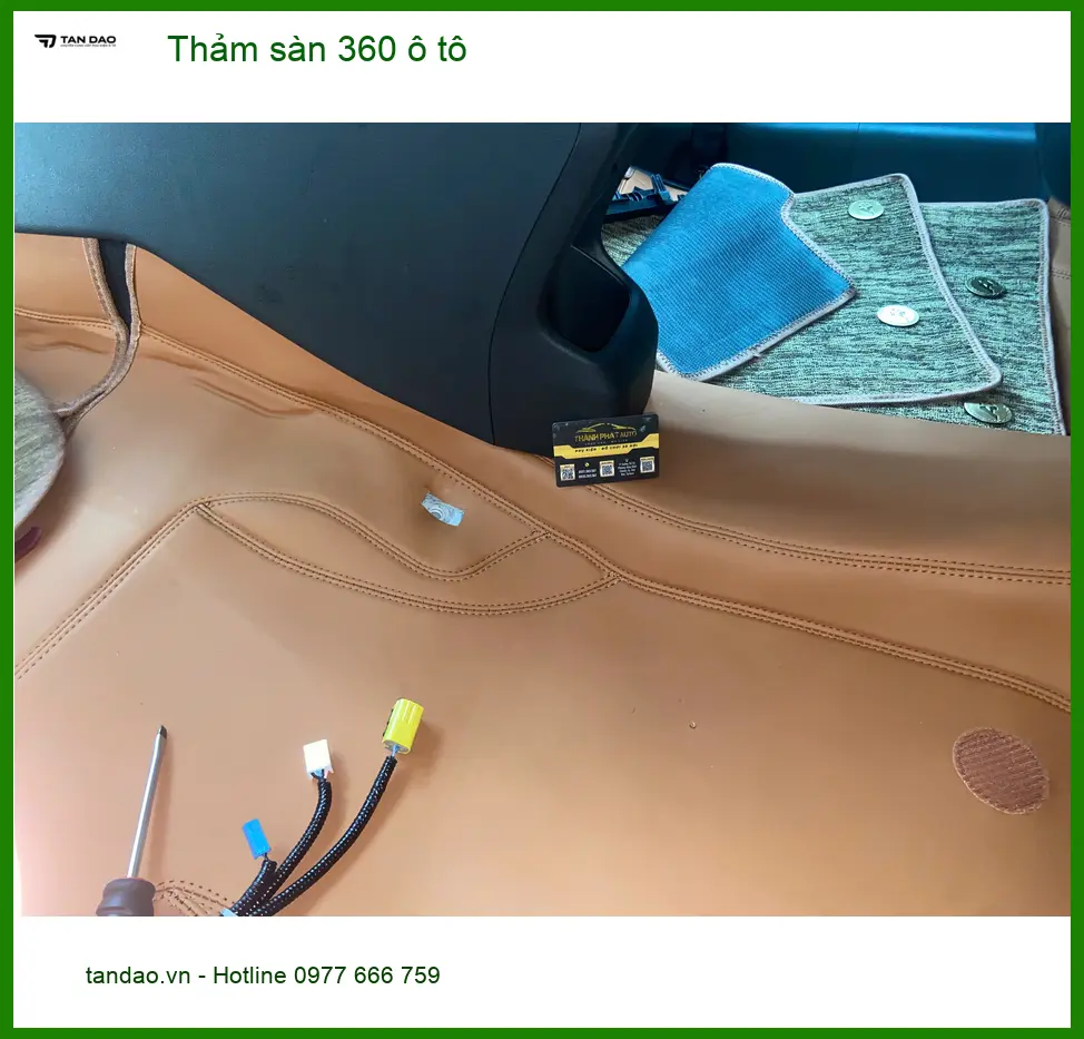 Anh Minh đặt thảm sàn 360 ô tô cho Honda CRV Quận Tân Bình sạch sẽ, bền bỉ ảnh thực tế 2