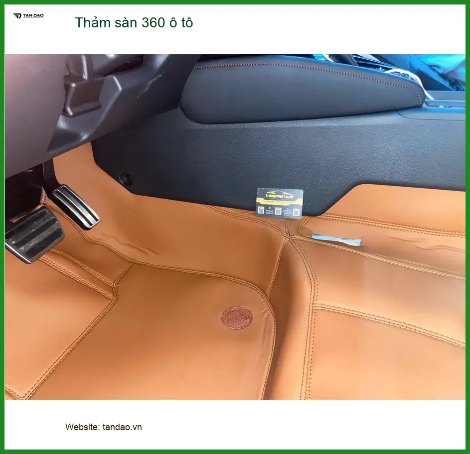 Anh Long lắp thảm sàn 360 ô tô VinFast VF5 ở Bình Tân để sàn xe sạch ảnh thực tế 2