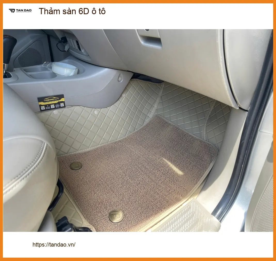 Anh Văn Cường lắp thảm sàn 6D ô tô Hyundai Santa Fe ở Quận Phú Nhuận ảnh thực tế 2