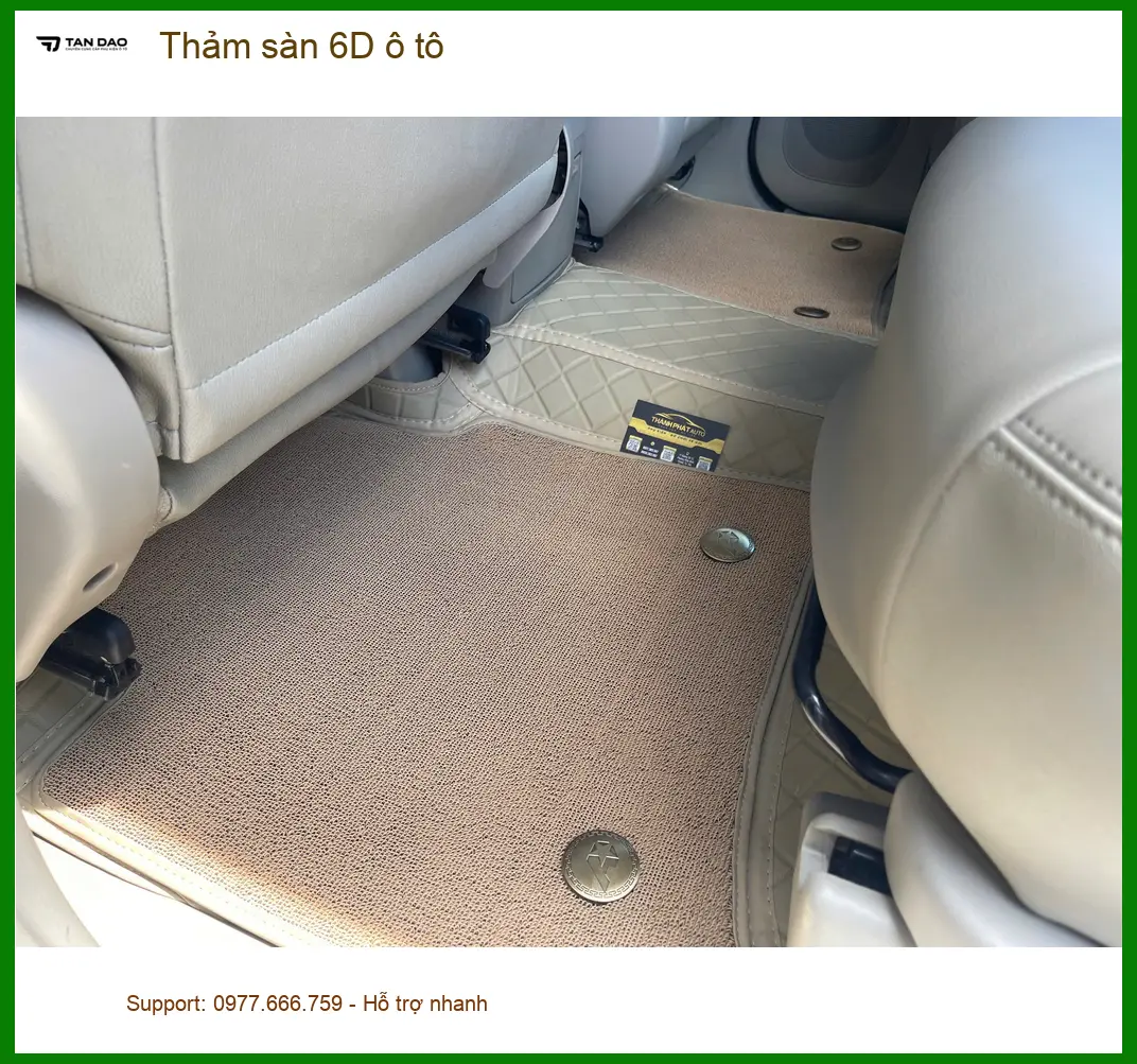 Chị Hương Giang lắp thảm sàn 6D ô tô Hyundai Creta tại Quận 11 ảnh thực tế 2