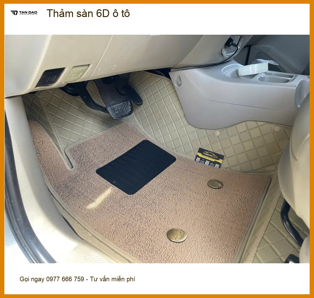 Chị Hương Giang lắp thảm sàn 6D ô tô Hyundai Creta tại Quận 11 ảnh thực tế 4
