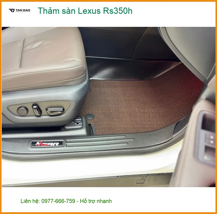 Anh Trường lắp thảm sàn Lexus Rs350h tại Quận 9 cho xe sạch sẽ bền lâu