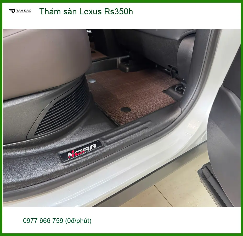 Anh Trường lắp thảm sàn Lexus Rs350h tại Quận 9 cho xe sạch sẽ bền lâu ảnh thực tế 2