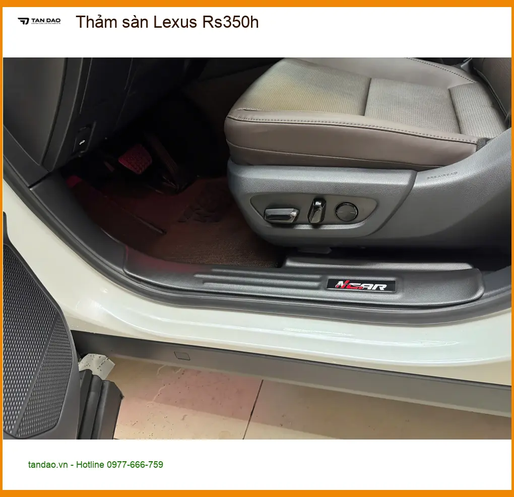 Anh Trường lắp thảm sàn Lexus Rs350h tại Quận 9 cho xe sạch sẽ bền lâu ảnh thực tế 3