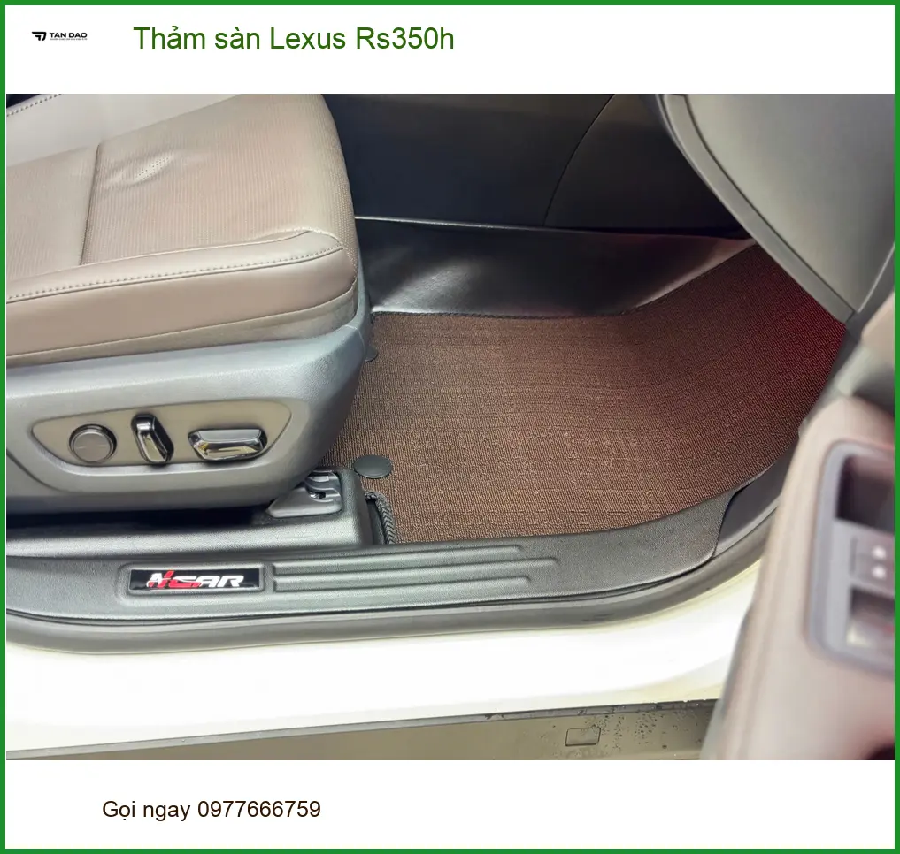 Anh Khang thay thảm sàn Lexus Rs350h tại Quận Thủ Đức để giữ nội thất luôn sạch đẹp ảnh thực tế 3