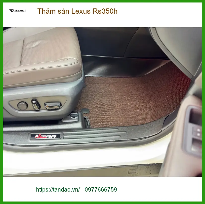 Anh Nhật thay thảm sàn Lexus RS350h tại Cần Giờ vì thảm cũ đã sờn rách ảnh thực tế 2
