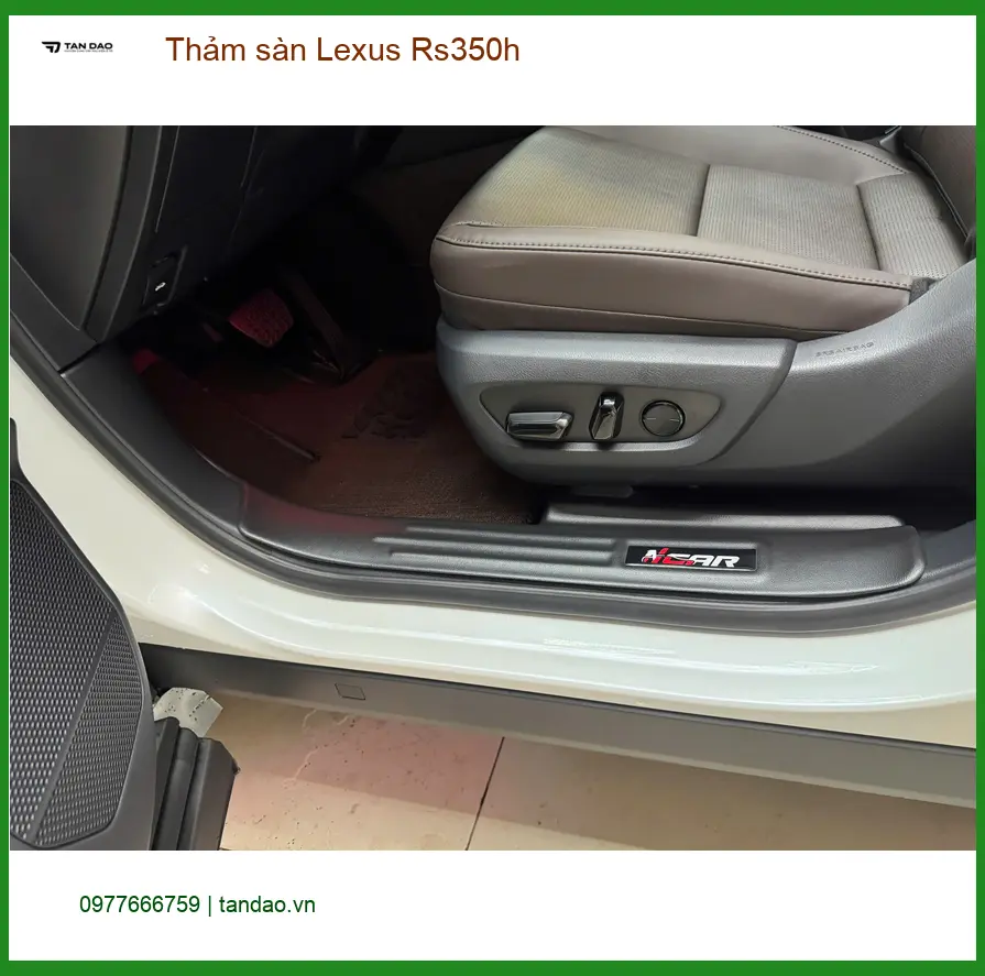 Anh Nhật thay thảm sàn Lexus RS350h tại Cần Giờ vì thảm cũ đã sờn rách ảnh thực tế 4