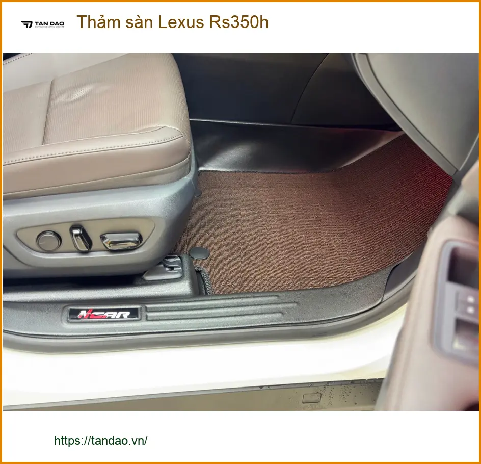 Anh Khải lắp thảm sàn Lexus RS350h chính hãng tại Quận 10 để nội thất luôn sạch đẹp ảnh thực tế 3