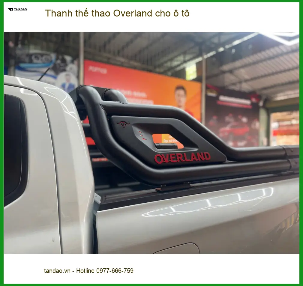 Anh Tùng lắp Thanh thể thao Overland cho Isuzu D-Max tại Quận Nhà Bè