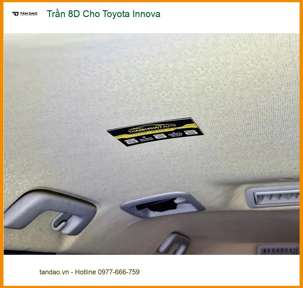 Chị Lan Anh làm Trần 8D Cho Toyota Innova Quận 11 nội thất sang trọng ảnh thực tế 2