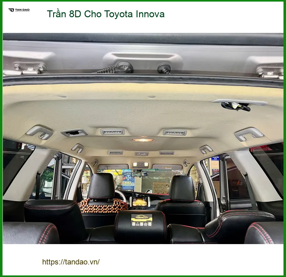 Anh Khang lắp Trần 8D Cho Toyota Innova tại Nhà Bè tăng thẩm mỹ xe ảnh thực tế 3