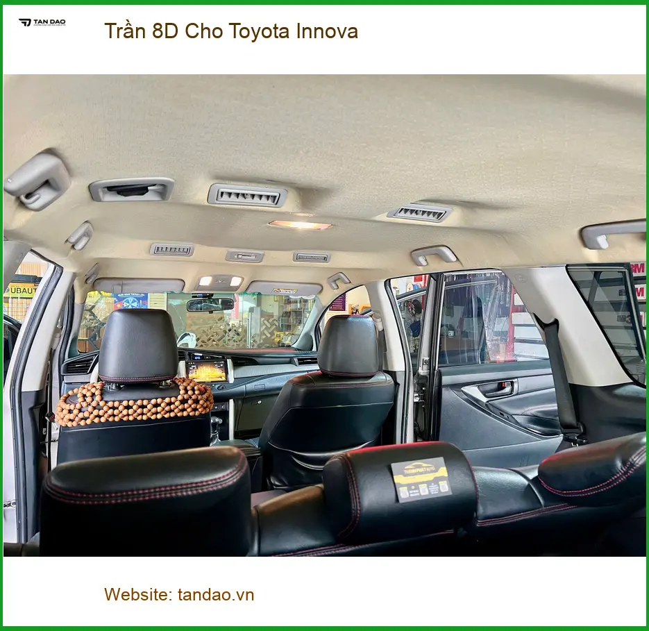 Anh Khang lắp Trần 8D Cho Toyota Innova tại Nhà Bè tăng thẩm mỹ xe ảnh thực tế 4