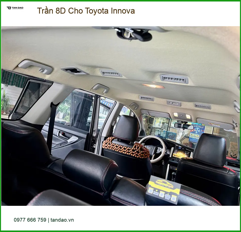 Anh Khang lắp Trần 8D Cho Toyota Innova tại Nhà Bè tăng thẩm mỹ xe ảnh thực tế 5