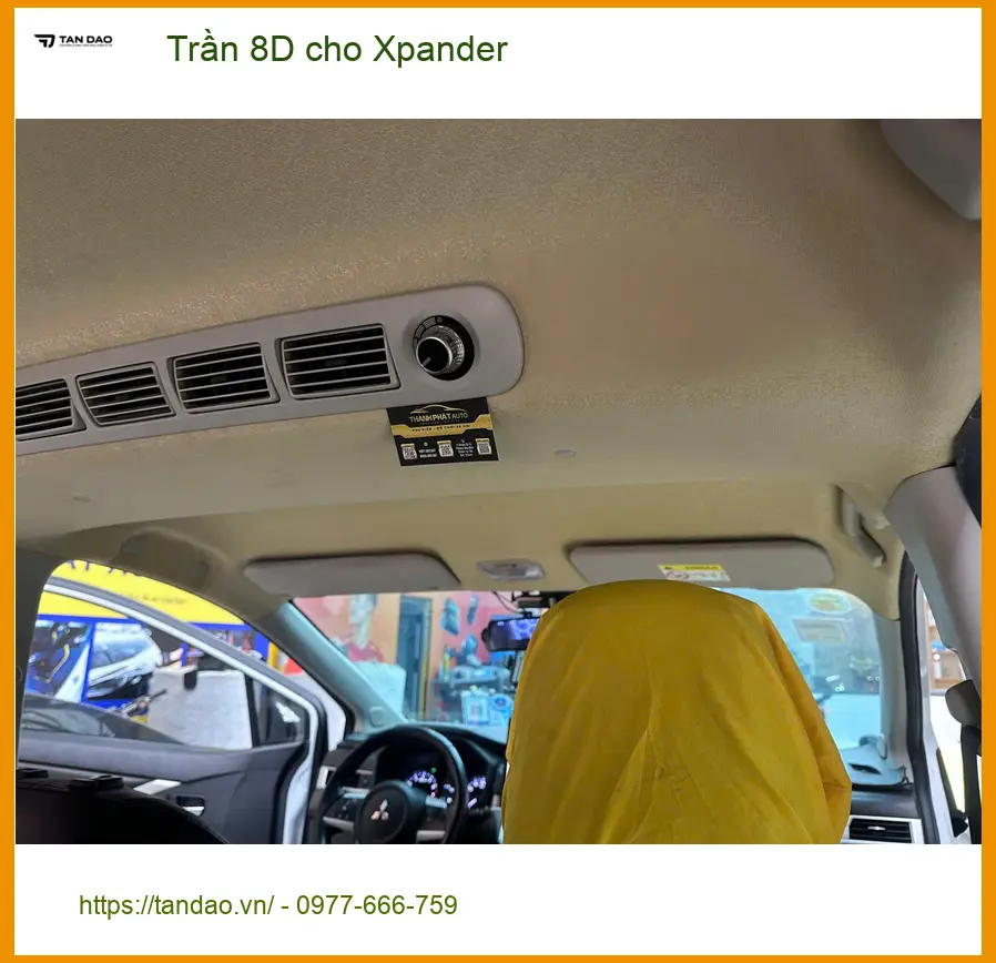 Cô Cúc bọc Trần 8D cho Xpander Quận Huyện Hóc Môn để chống nóng và tăng thẩm mỹ ảnh thực tế 3