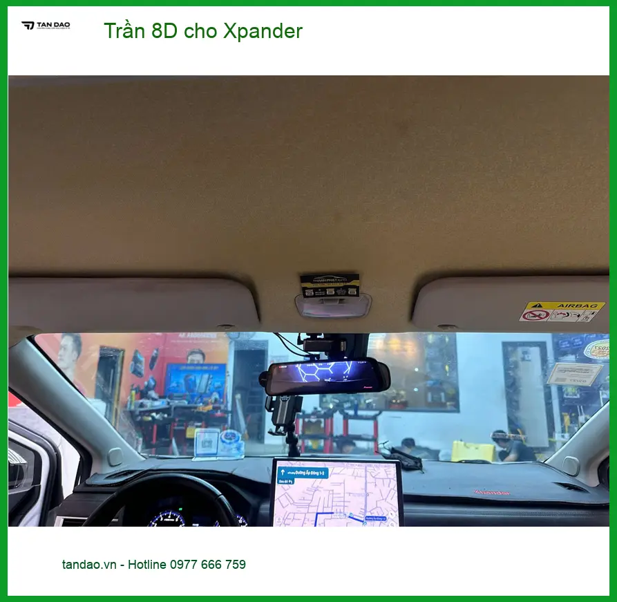 Cô Cúc bọc Trần 8D cho Xpander Quận Huyện Hóc Môn để chống nóng và tăng thẩm mỹ ảnh thực tế 4