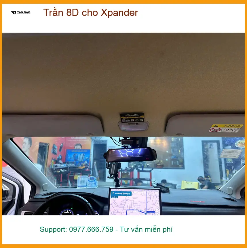 Anh Huy lắp Trần 8D cho Xpander tại Quận 7 để nội thất sang trọng hơn ảnh thực tế 2