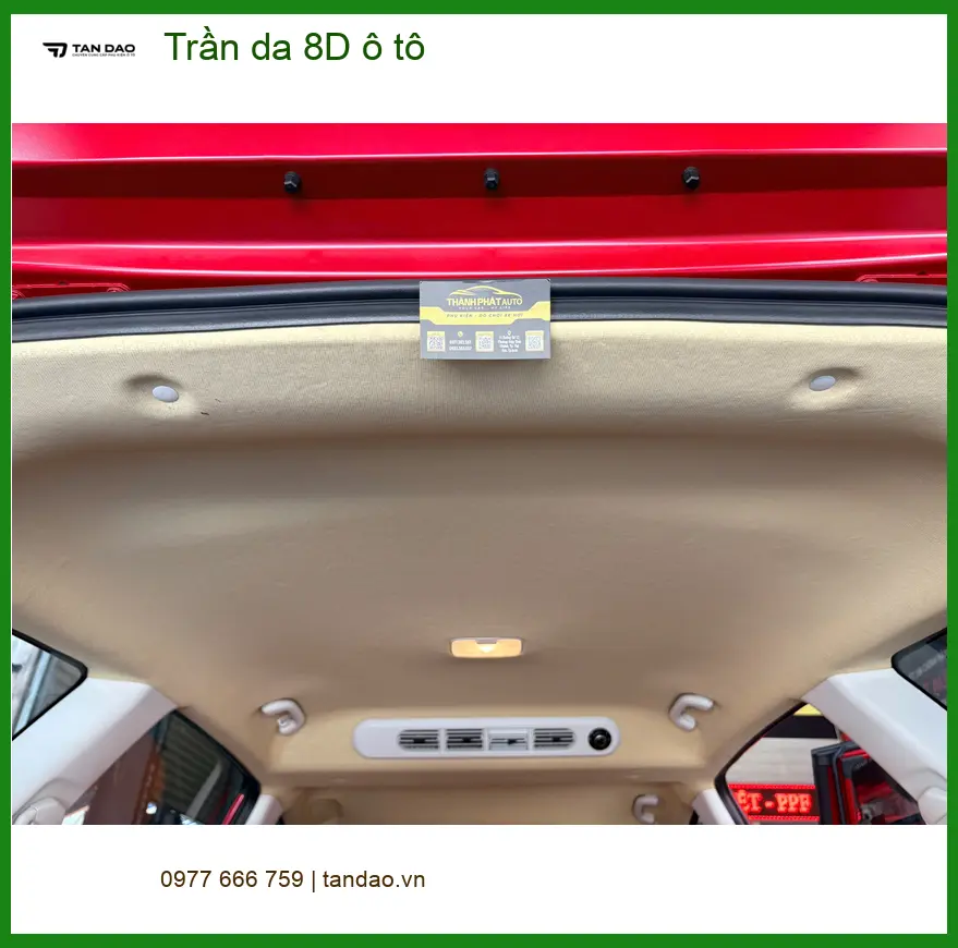 Anh Kiên bọc trần da 8D ô tô cho Hyundai Creta tại Quận 6 vì trần xe cũ bong tróc
