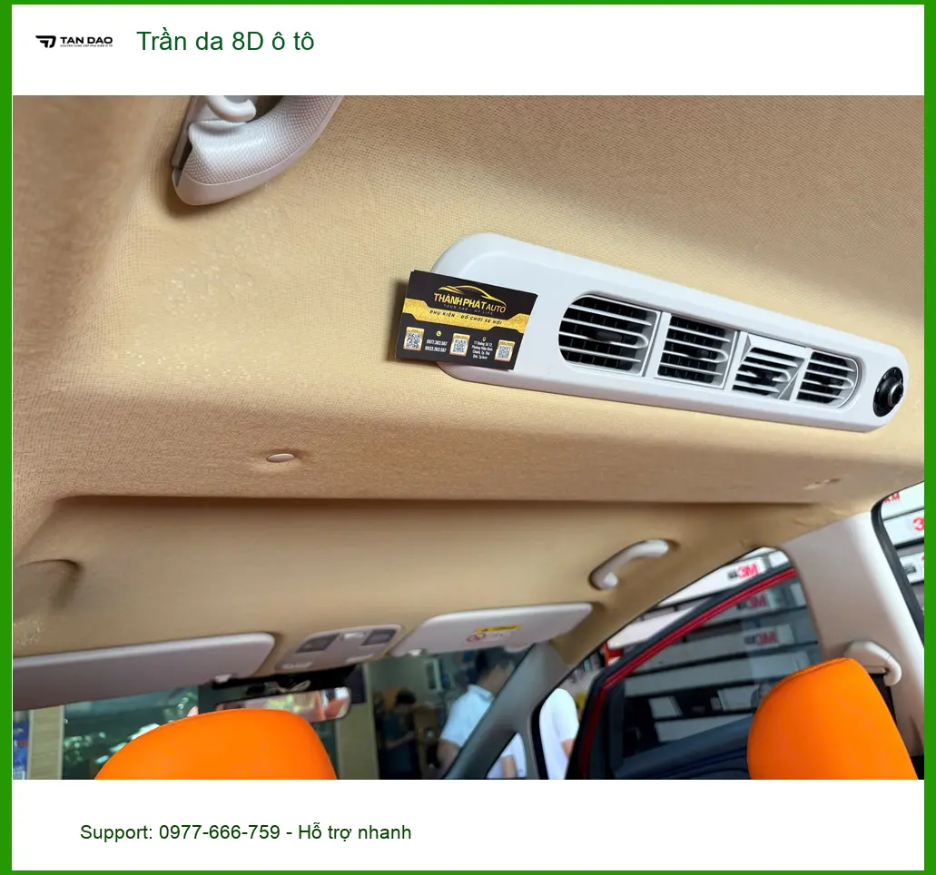 Anh Kiên bọc trần da 8D ô tô cho Hyundai Creta tại Quận 6 vì trần xe cũ bong tróc ảnh thực tế 4