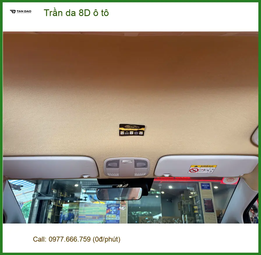 Anh Huy lắp trần da 8D ô tô Hyundai Accent Quận Tân Phú nội thất bền đẹp ảnh thực tế 3