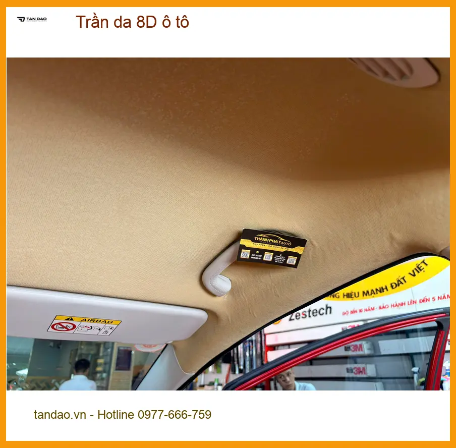 Anh Tấn bọc trần da 8D ô tô cho Ford Everest tại Quận Bình Tân. ảnh thực tế 3