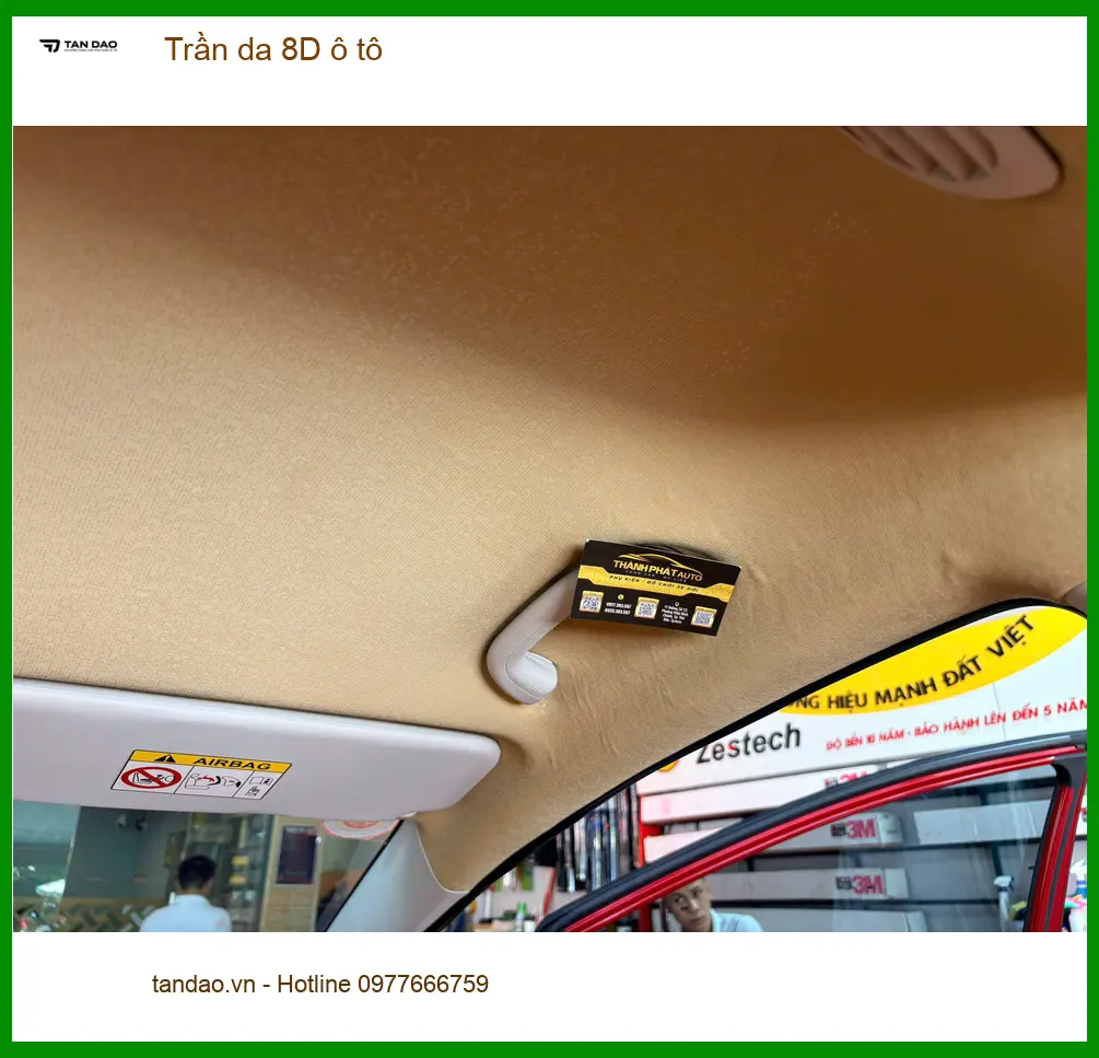 Anh Lâm bọc trần da 8D ô tô Toyota Vios tại Hóc Môn cho nội thất mới ảnh thực tế 2
