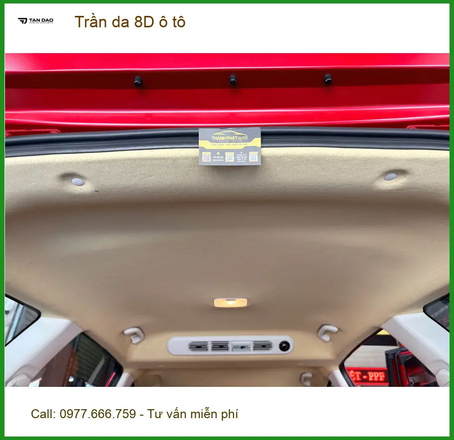 Anh Lâm bọc trần da 8D ô tô Toyota Vios tại Hóc Môn cho nội thất mới ảnh thực tế 5