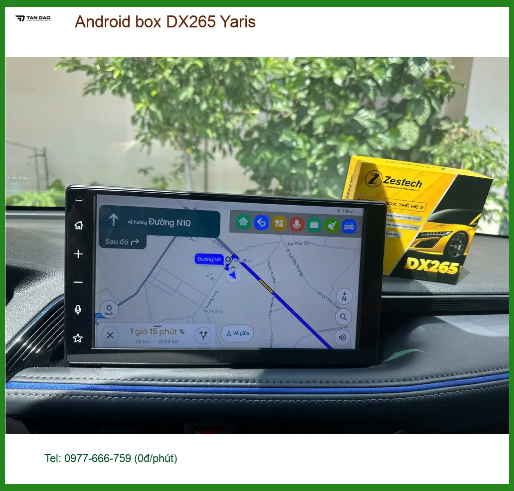 Anh Hoàng Việt nâng cấp Android box DX265 cho Toyota Yaris Quận 1
